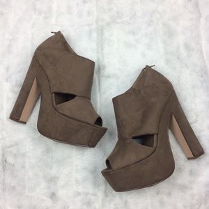 Charlotte Russe Peep Toe Heels